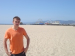 Santa Monica Pier i bakgrunnen